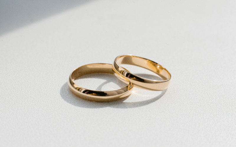 海外で主流となっている金の結婚指輪