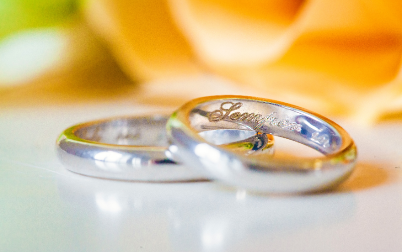 結婚指輪やペアリングに入れる刻印の文字は？