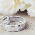 プラチナの結婚指輪と婚約指輪